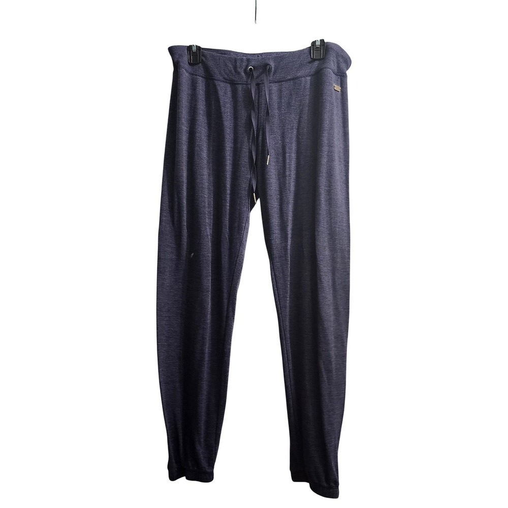 Tommy Hilfiger Blue Lounge Pants Joggers Drawstring Gold Logo Athletic Casual